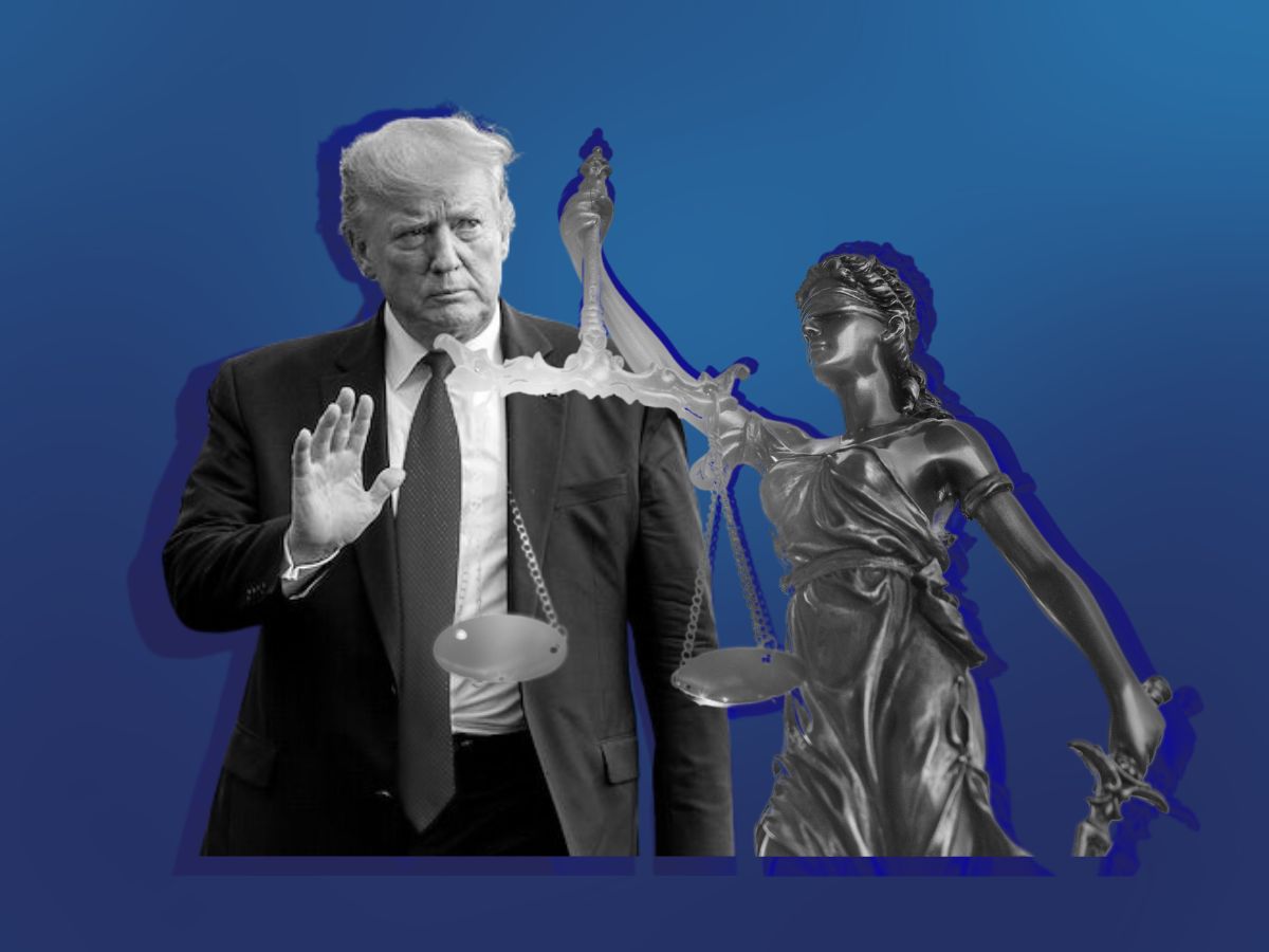 Trump and scales of justice